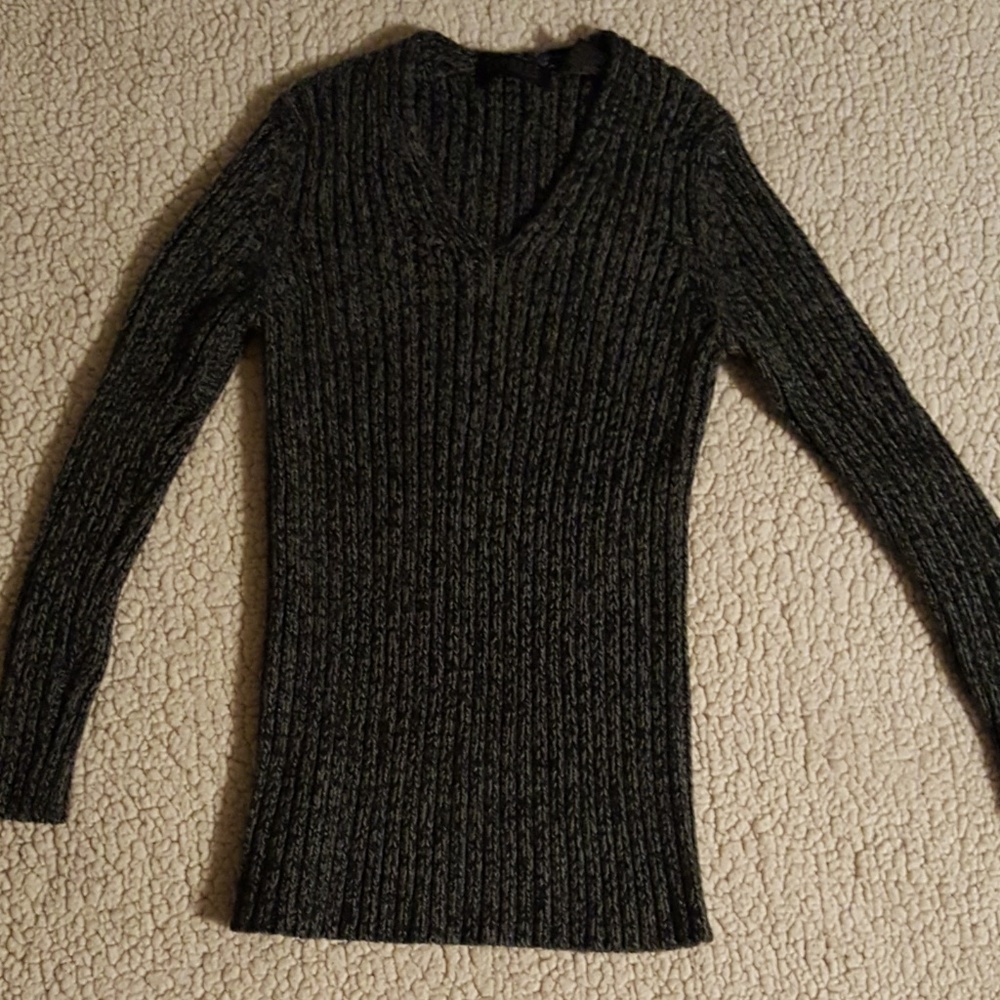 black sweater